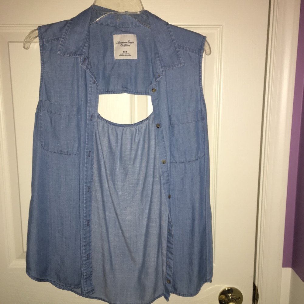 DENIM AMERICAN EAGLE SHIRT